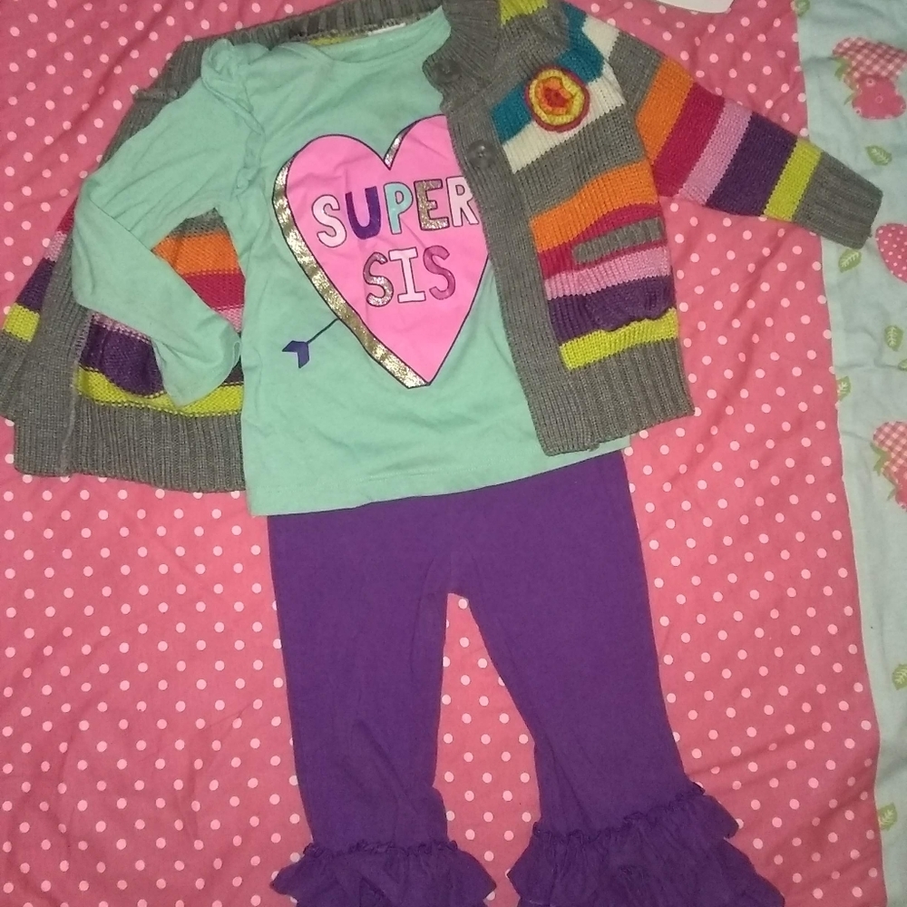 Size 2 girls ruffle outfit